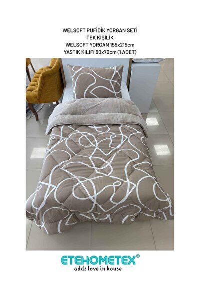 ETE HOMETEX Single Luxury Welsoft Bedspread Set