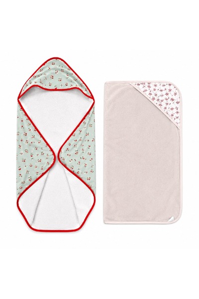 Warehouse Baby Swaddle with Head Cover Soft Multi-Colored Designs