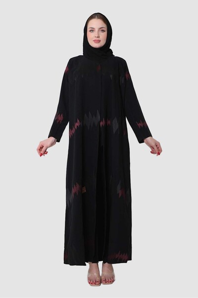 Stylish Fashion عباية من ستايلش فاشن لف باللون الأسود