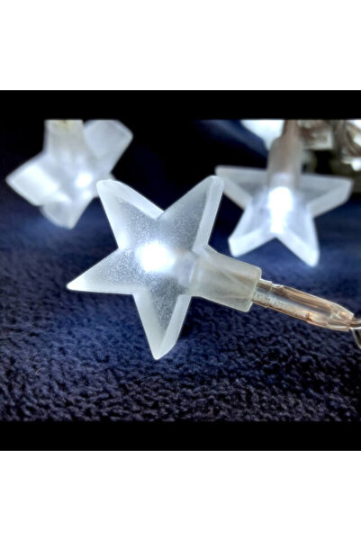 Generic 48 λαμπάκια LED σε σειρά με αστέρια σιλικόνης, 7 m, διάφανο καλώδιο, ...
