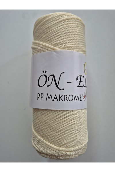 Önel Makrome Polyester ip 200 gram Krem 017