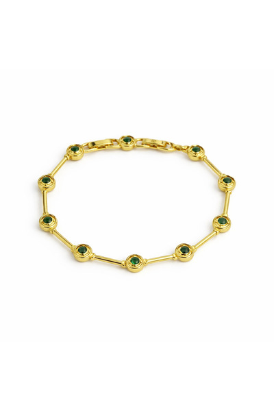 PerleJewelry Verde Shine Gold Bileklik