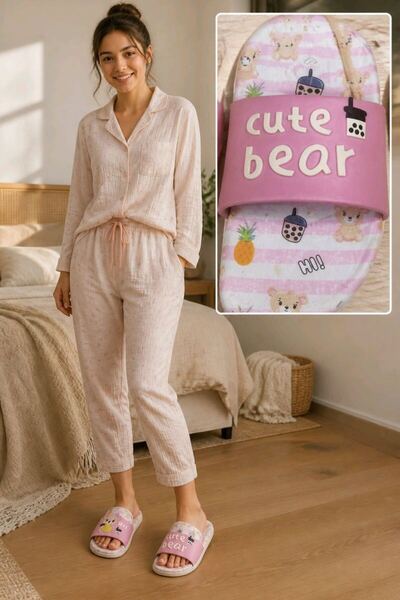 Monalisa Home Size 32 Gezer Soft Sole Slippers