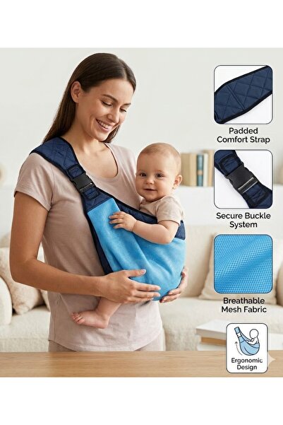 Jukon Yeni Nesil Bebek Çocuk Sling Yan Kanguru Ergonomik Nefes Alabilen Mesh ...