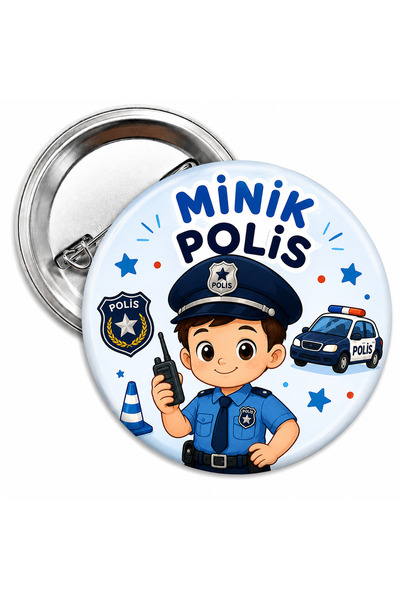 siverek reklam Kişiye Özel Minik güvenli k Rozeti 5,5 cm – 1 Adet İğneli Meta...