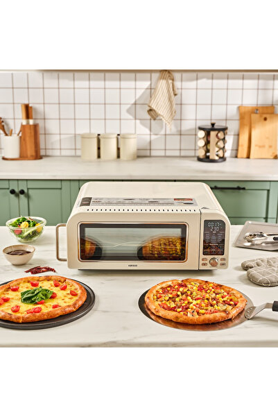 Karaca Vintage Craft Pizza Makinesi ve Airfryer Cream