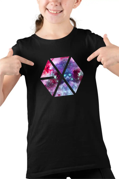 OEM EXO K-pop Cosmos Vibe Εμπορεύματα Παιδικό Κοριτσίστικο Μπλουζάκι