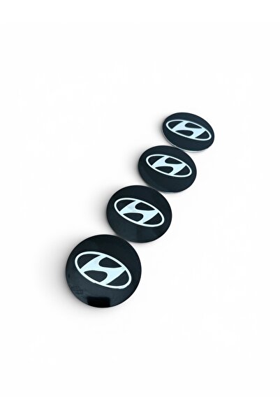 İKTUNING HYUNDAİ 56 MM ALÜMİNYUM 4 ADET JANT GÖBEK STICKER TAKIMI