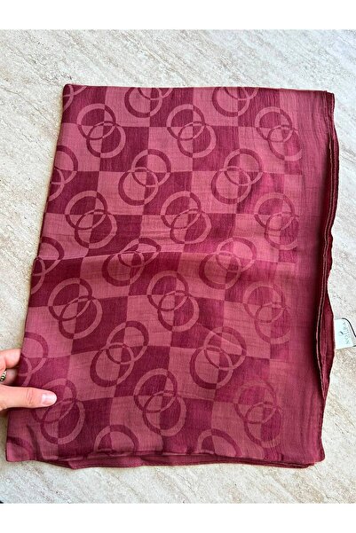HAREM SCARF Noura Scarf Diamond Orin Shawl Transitional Burgundy