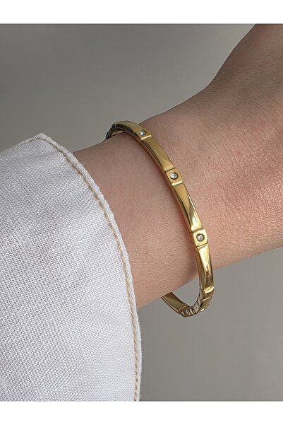 Bubbleatelier Çelik Quelin Gold Kelepçe