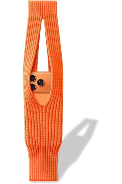 dado Knitted Sling Bag Compatible with iPhone 17/16/15/14 – Elastic Phone Pou...
