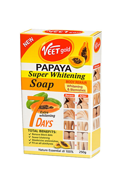 Veet Gold فيت جولد صابون التبييض الفائق بالباباي250جرام