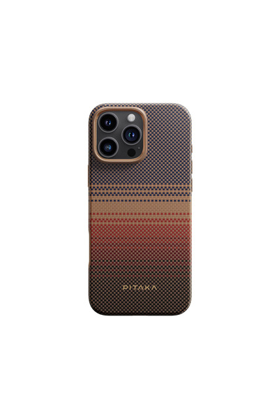 PITAKA Husă MagEz Pro 5 pentru iPhone 16 Pro Max, Aramidă 600D, Apus de soare
