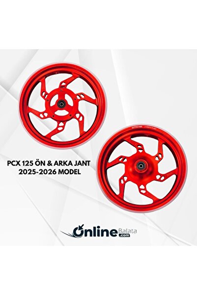 ob onlinebalata.com Honda PCX 125 Ön Arka Jant Fosfor Kırmızı Takım 2025 2026...