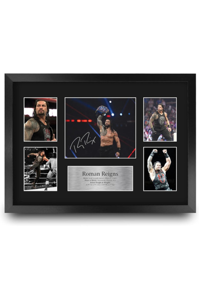 HWC Trading FR A3 Roman Reigns Wrestling Gifts Printed Signed Autograph Pictu...