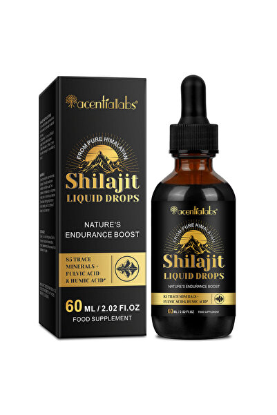 ACENTIALLABS Shilajit Picături Lichide acentiallabs® – 60ml | 85+ Minerale Es...
