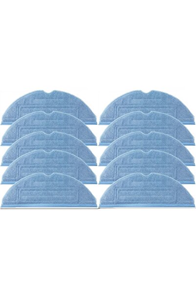 Litago Set 10 bucati mopuri pentru aspiratoare Xiaomi Roborock, 30x11cm, alb