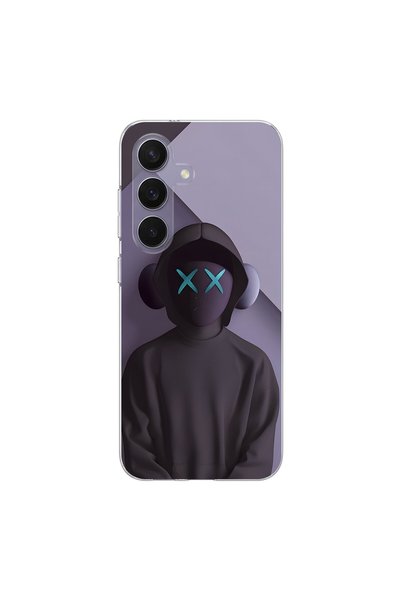 PPKin Samsung Galaxy S25 Compatible No Face 2 Design Transparent Case