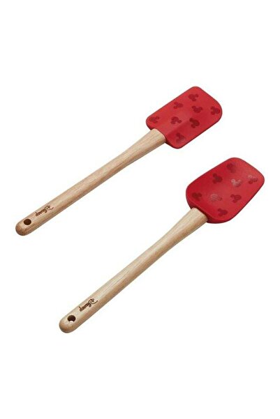 Prestige New Disney Bake with Mickey Mouse Silicone Spatula Set of 2 with Woo...