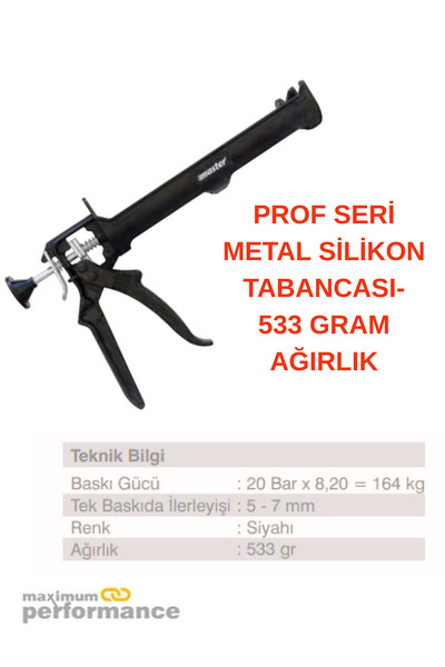 KL HOME PROF SERİ AĞIR METAL SİLİKON TABANCASI- 533 GRAM AĞIRLIK