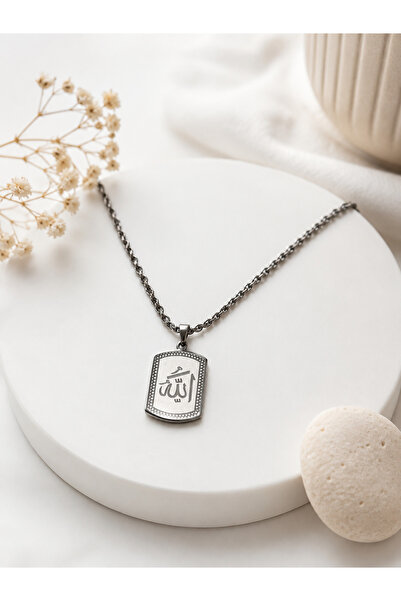 Archhazel Jewelery Steel Necklace with God Written