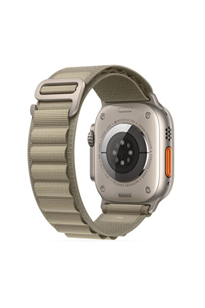 Tech-Protect Curea Nylon Pro pentru Apple Watch 42/44/45/49mm Oliv/Titan