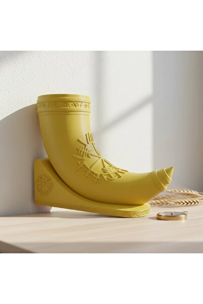 OEM Corn Decorativ Inspirat Mitologia Nordică Suport Inclus