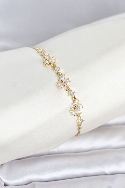 OGHAMAY Gold Color Brass Butterfly Model Elevator Model Women's Bracelet