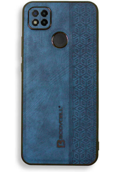 Other Δερμάτινη Πίσω Θήκη με Σχέδιο Bodycell Μπλε (Redmi 9C) Κωδικός: BY-00045