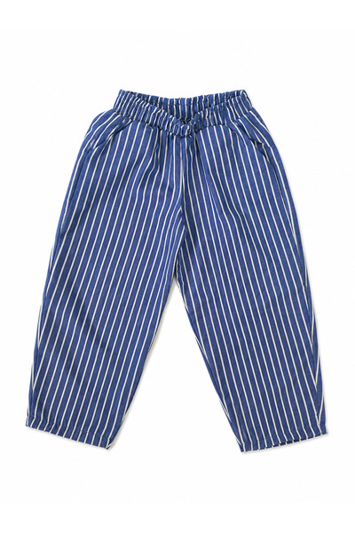 Pufiko Kids Striped 100% Cotton Woven Unisex Trousers