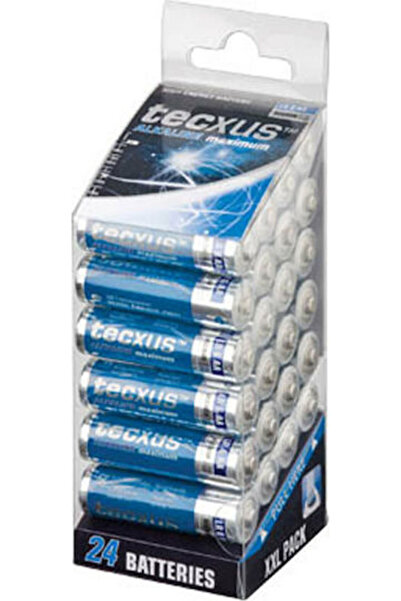 TECXUS 24 τεμάχια Αλκαλικές Μπαταρίες AA Μέγιστο 1.5V Κωδικός: 23818
