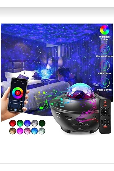 DIGERUI Yıldızlı Projektör Gece Lambası Tavan Aydınlatma Galaxy Lazer Disko T...