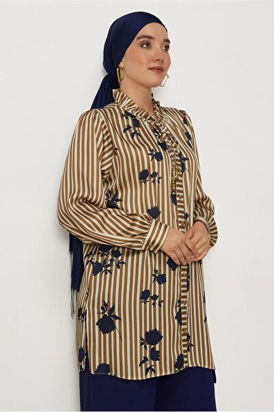 Alvina TUNICĂ DIN SATEN CU MODEL 46548