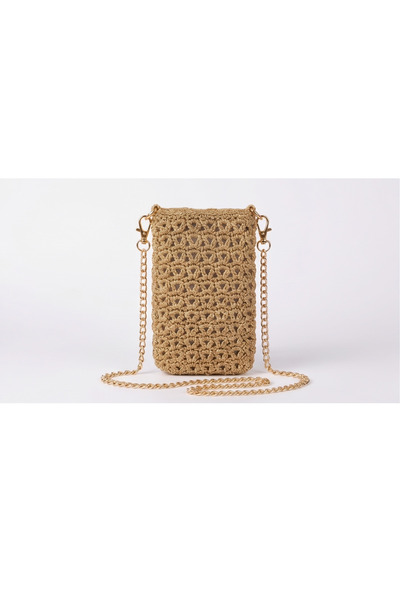 JADDA Handmade Phone Bag Knitting Macrame Yarn