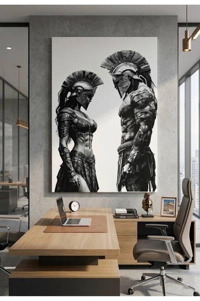 NET REKLAM Sparta Savaşçıları Temalı Kanvas Tablo - Modern Ofis ve Ev Dekoru ...