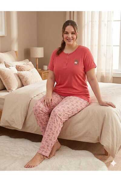 Sude HOMEWEAR Set de pijamale cu mânecă scurtă, mărime mare
