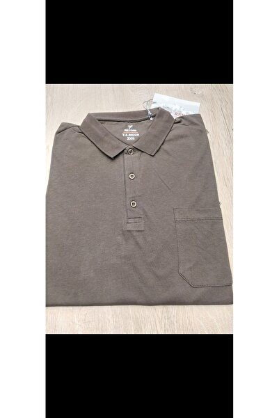Cinar erkek giyim Men's Polo Collar Oversized T-Shirt Combed Cotton Fabric Sh...