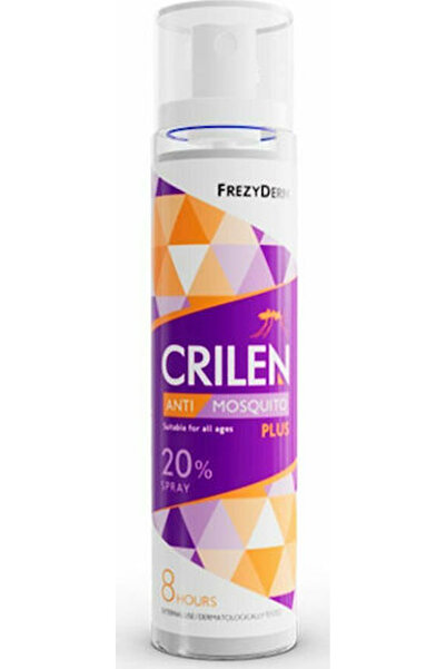 Frezyderm Κρίλεν Αντικουνουπικό Πλας 20% Απωθητικό Σπρέι Λοσιόν 100ml - Υψηλή...