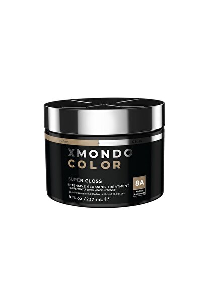 XMONDO قناع تلوين الشعر بلون الأشقر الرمادي وصبغة شعر شبه دائمة فائقة اللمعان
