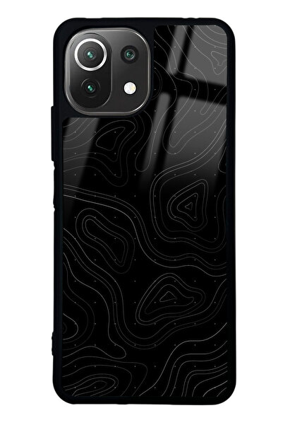 Spoyi Xiaomi Mi 11 Lite Topo-Point Tasarımlı Glossy Telefon Kılıfı