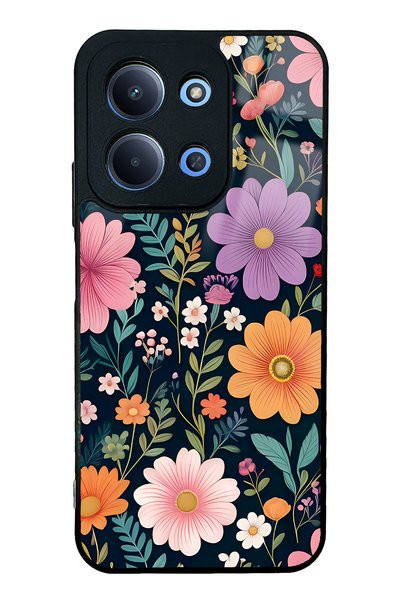 Spoyi حافظة هاتف لامعة بتصميم الزهور لهاتف Xiaomi Redmi 15C