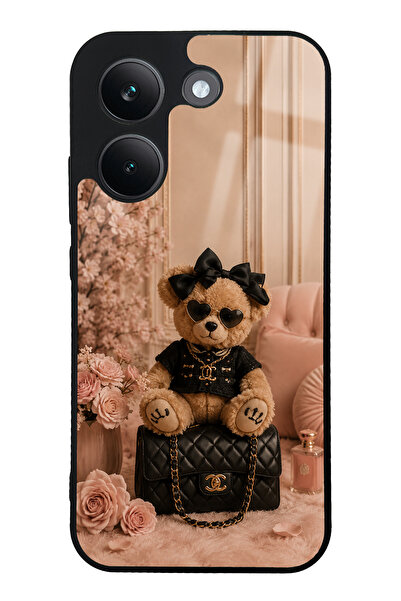 Spoyi Xiaomi Poco X8 Pro Glam Teddy Noir Tasarımlı Glossy Telefon Kılıfı