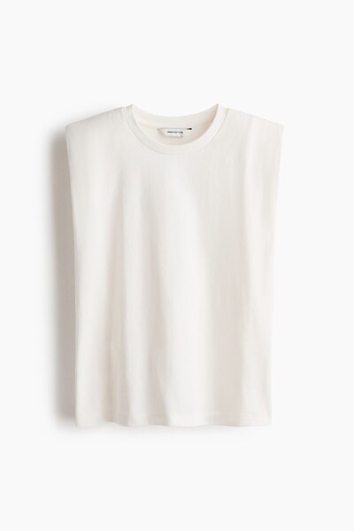 H&M Omuzları Vatkalı Kolsuz Üst