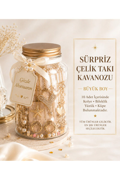 shop SÜRPRİZ TAKI KAVANOZU BÜYÜK BOY ÇELİK ÜRÜNLER
