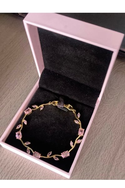 Zümrüt Gold Pinky Tulip Bracelet