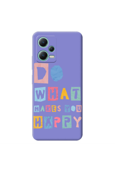 Other Xiaomi Redmi Note 12 Pro 5G Do What Makes Purple Colored Silicone TPU Θήκη
