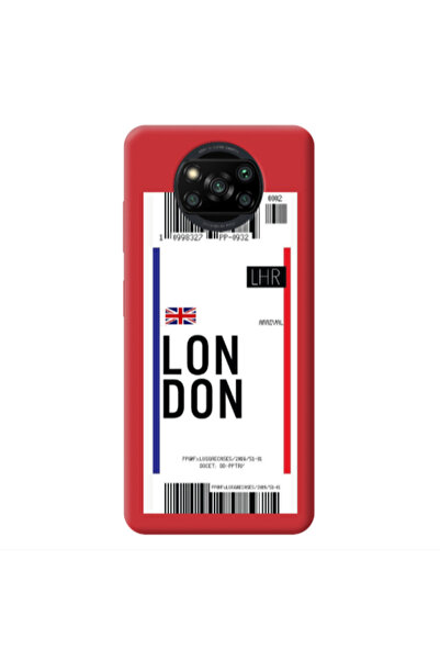 Other Xiaomi Poco X3 /X3 Pro London Arrival Red Colored Silicone TPU Θήκη