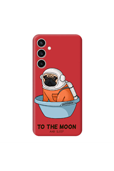 Other Samsung S24 Plus To the moon Red Colored Silicone TPU Θήκη