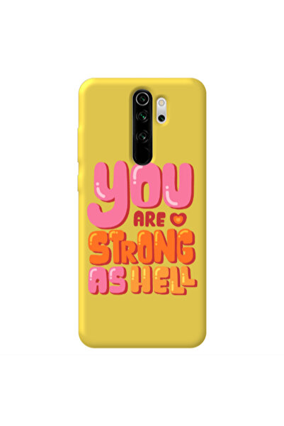 Other Xiaomi Redmi Note 8 Pro You are Love Strong Yellow Colored Silicone TPU...
