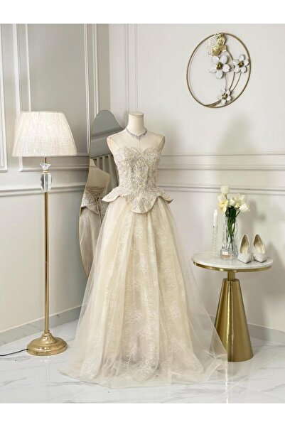 vanus fashion 7312-فستان سهره طويل